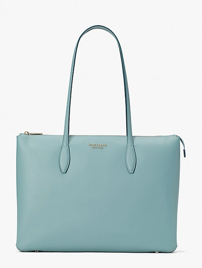Shop Kate Spade All Day Large Zip-top Tote In Agean Teal