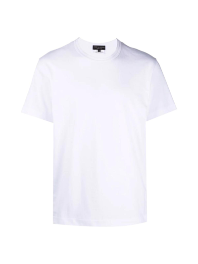 Shop Comme Des Garçons Homme Deux Cotton Printed T-shirt In White