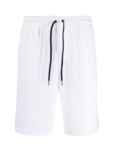 Shop Polo Ralph Lauren Lw Cotton Terry Athletic Shorts In White