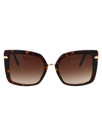 Shop Tiffany &amp; Co. 0tf4185 Sunglasses In 80153b Havana Gradient Brown