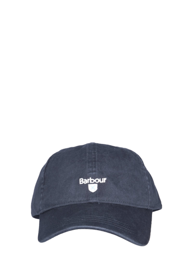 Shop Barbour Baseball Cap In Blu