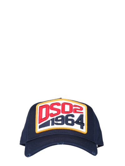 Shop Dsquared2 Baseball Cap In Blu