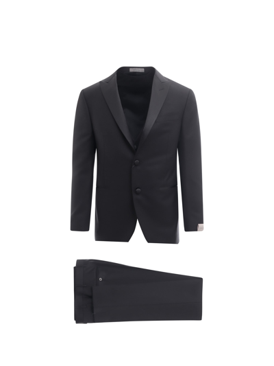 Shop Corneliani Tuxedo In Black