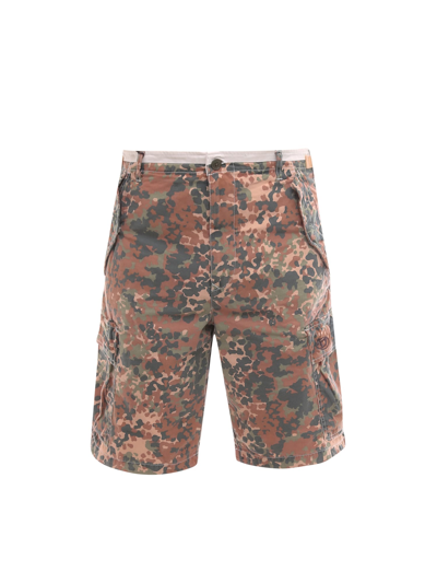 Shop Diesel Bermuda Shorts In Multicolor