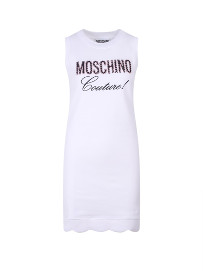 Shop Moschino Dress In White