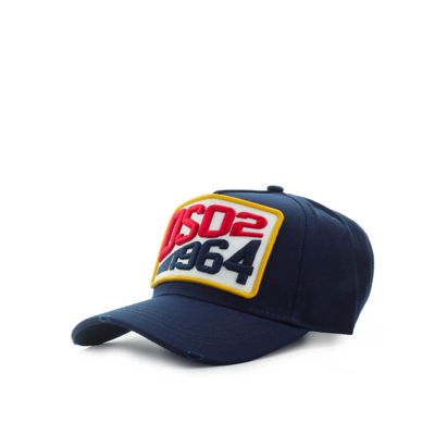 Shop Dsquared2 Dsq2 Navy Blue Baseball Cap