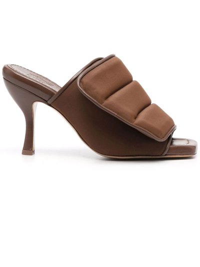Shop Gia Borghini Brown Scuba Sandals In Marrone