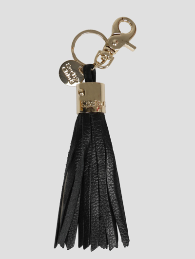Shop See By Chloé Vicky Keyring In Black