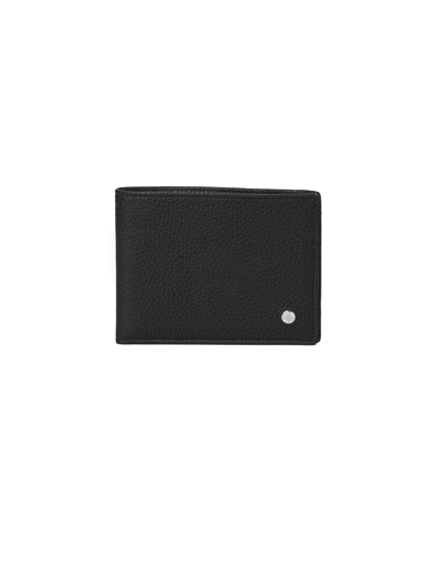 Shop Orciani Micron Black Leather Wallet In Nero