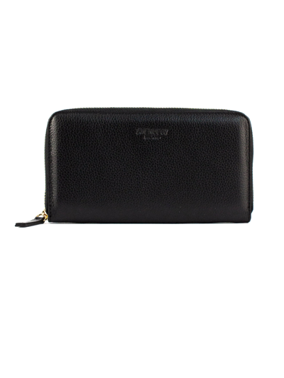 Shop Avenue 67 Black Leather Wallet In Nero