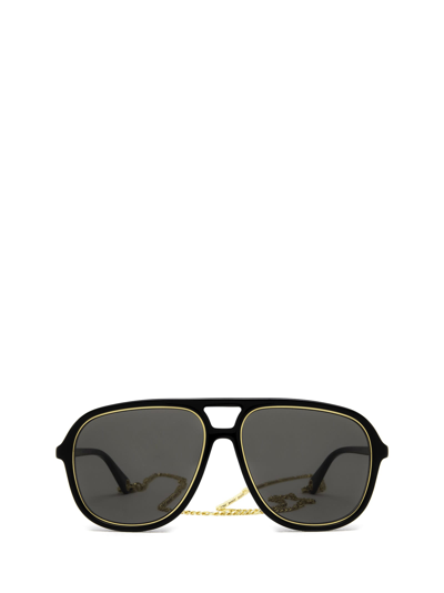 Shop Gucci Gg1077s Black Sunglasses