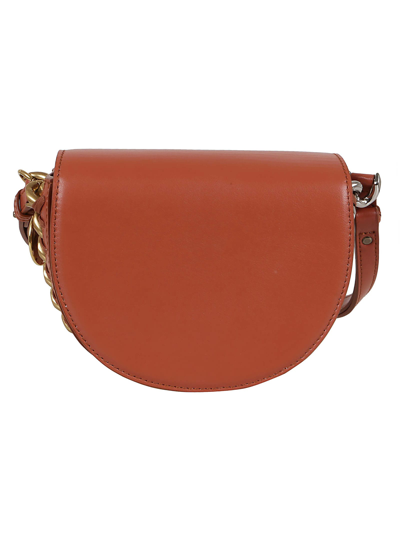 Shop Stella Mccartney Small Flap Shoulder Bag Alter Mat In Brick