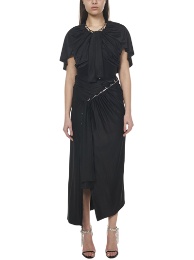 Shop Rabanne Paco  Long Skirt In Black
