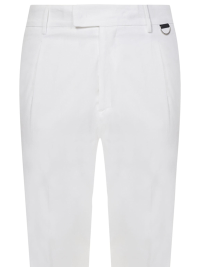 Shop Low Brand Bond Trousers <br> In White