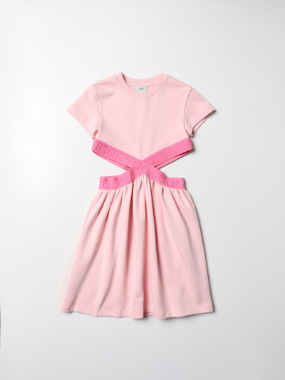 Shop Fendi Dress  Kids Color Pink