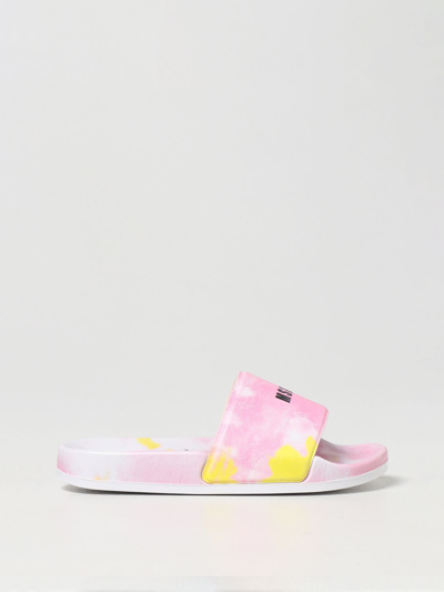 Shop Msgm Sandals In Pvc In Pink