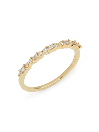 Shop Saks Fifth Avenue Women's 14k Yellow Gold & 0.25 Tcw Diamond Ring