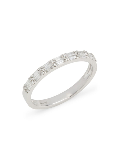 Shop Saks Fifth Avenue Women's 14k White Gold & 0.35 Tcw Diamond Ring