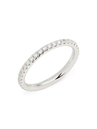 Saks Fifth Avenue Women's 14k White Gold & 0.58 Tcw Diamond Eternity Ring In White Gold