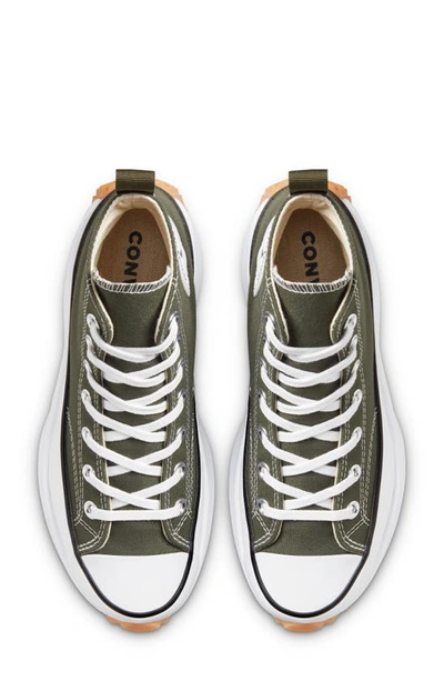 Shop Converse Chuck Taylor® All Star® Run Star Hike High Top Platform Sneaker In Cargo Khaki/white/black