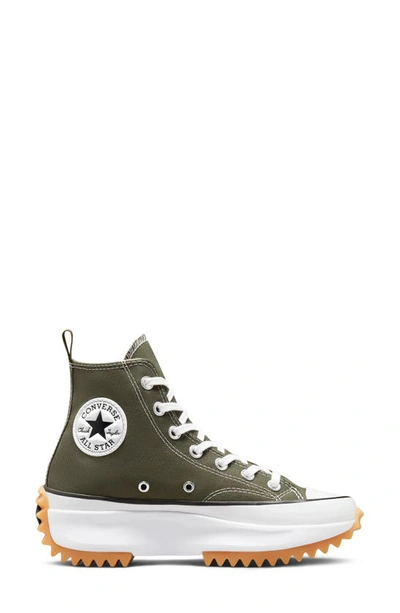 Shop Converse Chuck Taylor® All Star® Run Star Hike High Top Platform Sneaker In Cargo Khaki/white/black