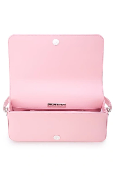 Shop Mach & Mach Princess Satin Shoulder Bag In Pink