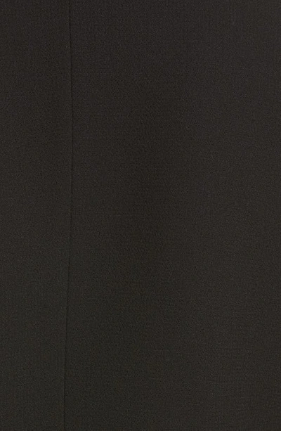 Mach&mach Crystal Trim Crop Wool Wrap Blazer In Black