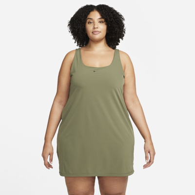 Shop Nike Women's Bliss Luxe Training Dress (plus Size) In Green