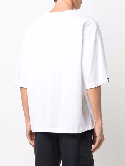 Shop Mackintosh Wave Organic-cotton T-shirt In White