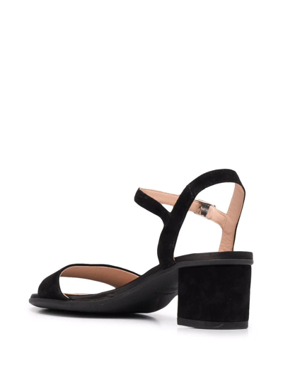 Geox Aurely 50 Suede Sandals In Schwarz