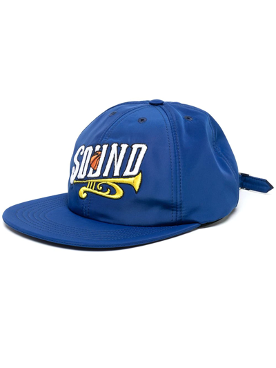 Shop Just Don Sound-embroidered Baseball Cap In Blue