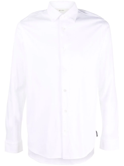 Shop Z Zegna Classic Button-up Shirt In Weiss