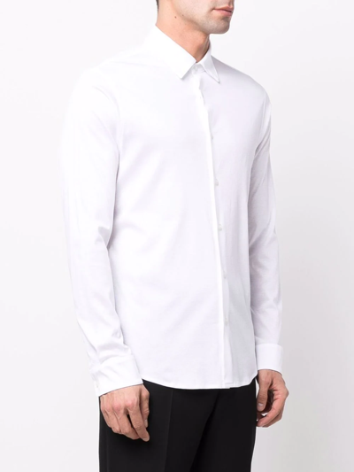 Shop Z Zegna Classic Button-up Shirt In Weiss