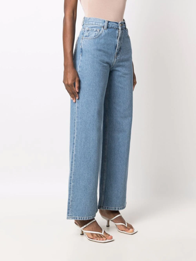 Carhartt Brandon Cotton Denim Jeans In Blau