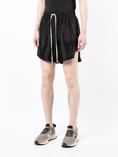 Shop Rick Owens Phleg Drawstring-waist Shorts In Schwarz