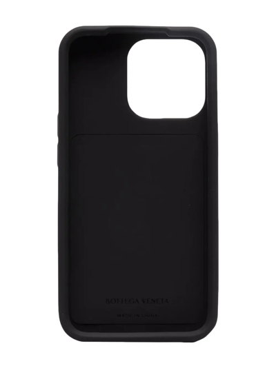 Shop Bottega Veneta Embossed Iphone 13 Pro Case In Schwarz