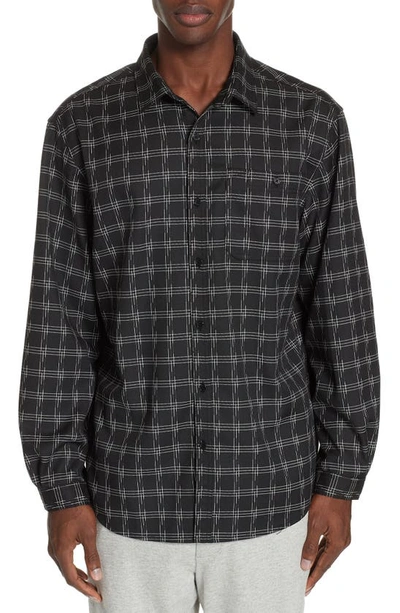 Shop Stampd Core Flannel Shirt In Black