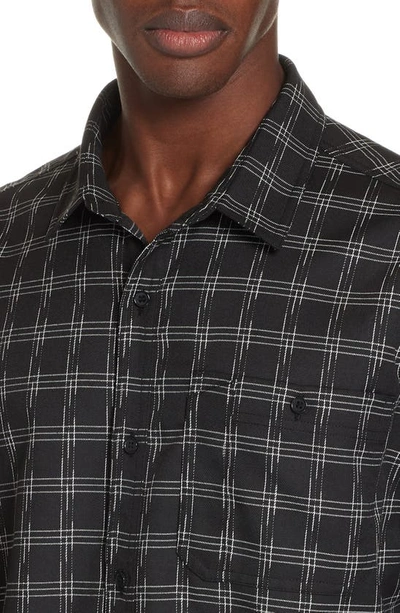 Shop Stampd Core Flannel Shirt In Black