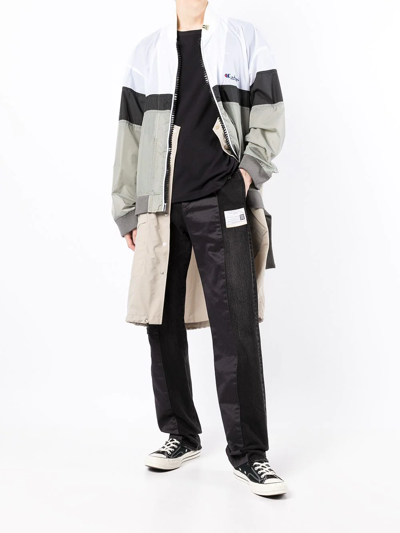 Miharayasuhiro Panelled Straight-leg Jeans In Black