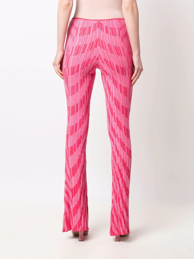 Philosophy Di Lorenzo Serafini Striped Pattern Pants In Pink