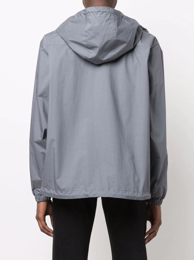 Dsquared2 Logo-print Hooded Jacket In Grey