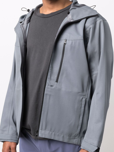Gr10k Wool Zip-up Jacket In Grey