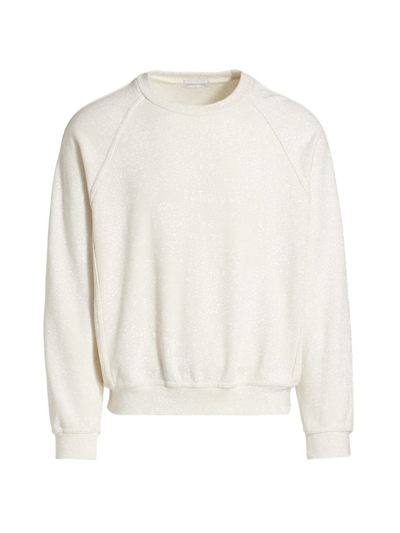 Shop John Elliott Men's Cotton Crewneck Sweater In Salt