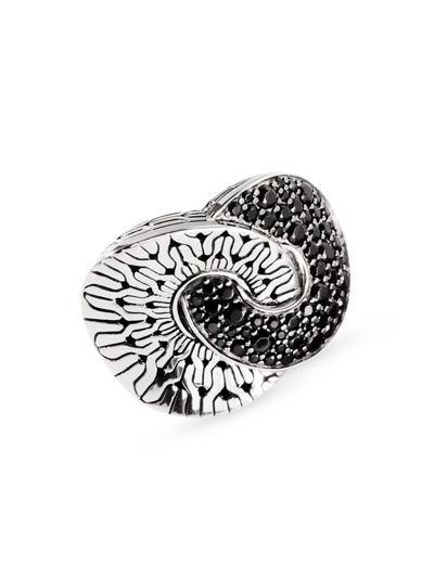 Shop John Hardy Women's Radial Sterling Silver, Black Sapphire & Black Spinel Ring