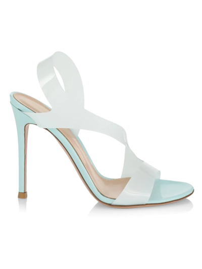 Shop Gianvito Rossi Women's Metropolis Tpu Translucent-strap Sandals In Bora