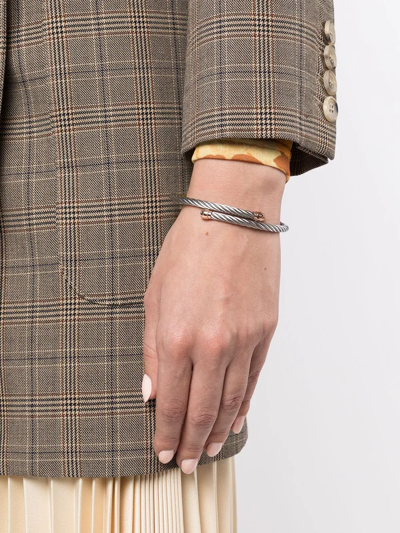 Charriol Celtic Rope-detail Bangle In Silver
