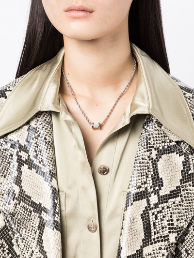 Charriol Forever Waves Charm Necklace In Silver