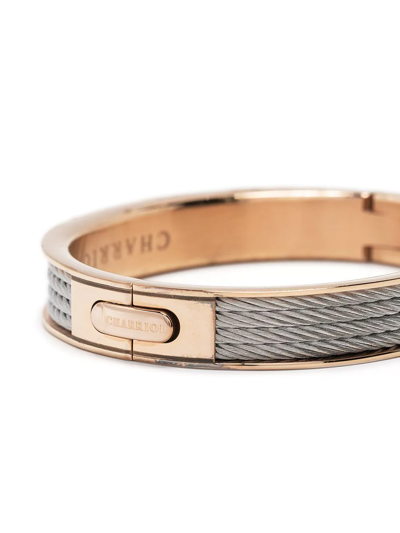 Shop Charriol Forever Cable Bangle In Gold