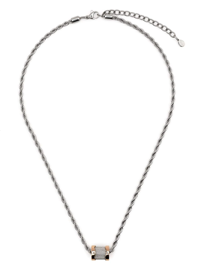 Charriol Forever Waves Charm Necklace In Silver