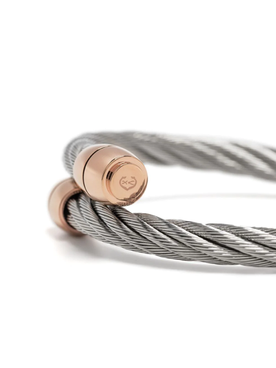 Charriol Celtic Rope-detail Bangle In Silver